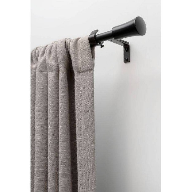 Decorative Drapery Single Rod Set With Cylinder Finials Lumi Home Furnishings