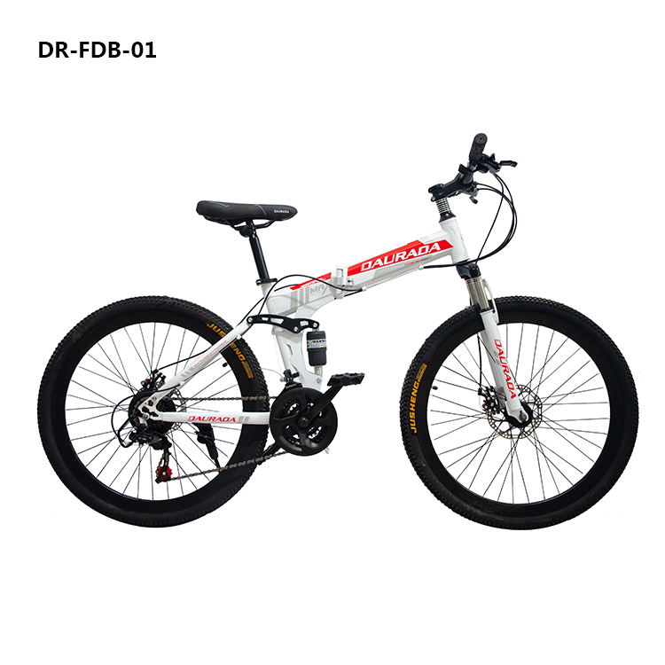 DAURADA 24 Inch Folding Mountain Bike Carbon Steel Cycle Bicycle