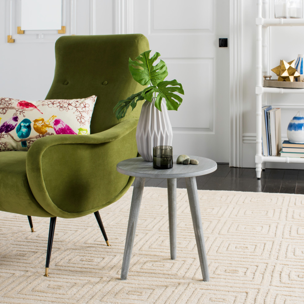 Safavieh Orion Round Accent Table   Midcentury   Side Tables And End Tables   by HedgeApple  Houzz