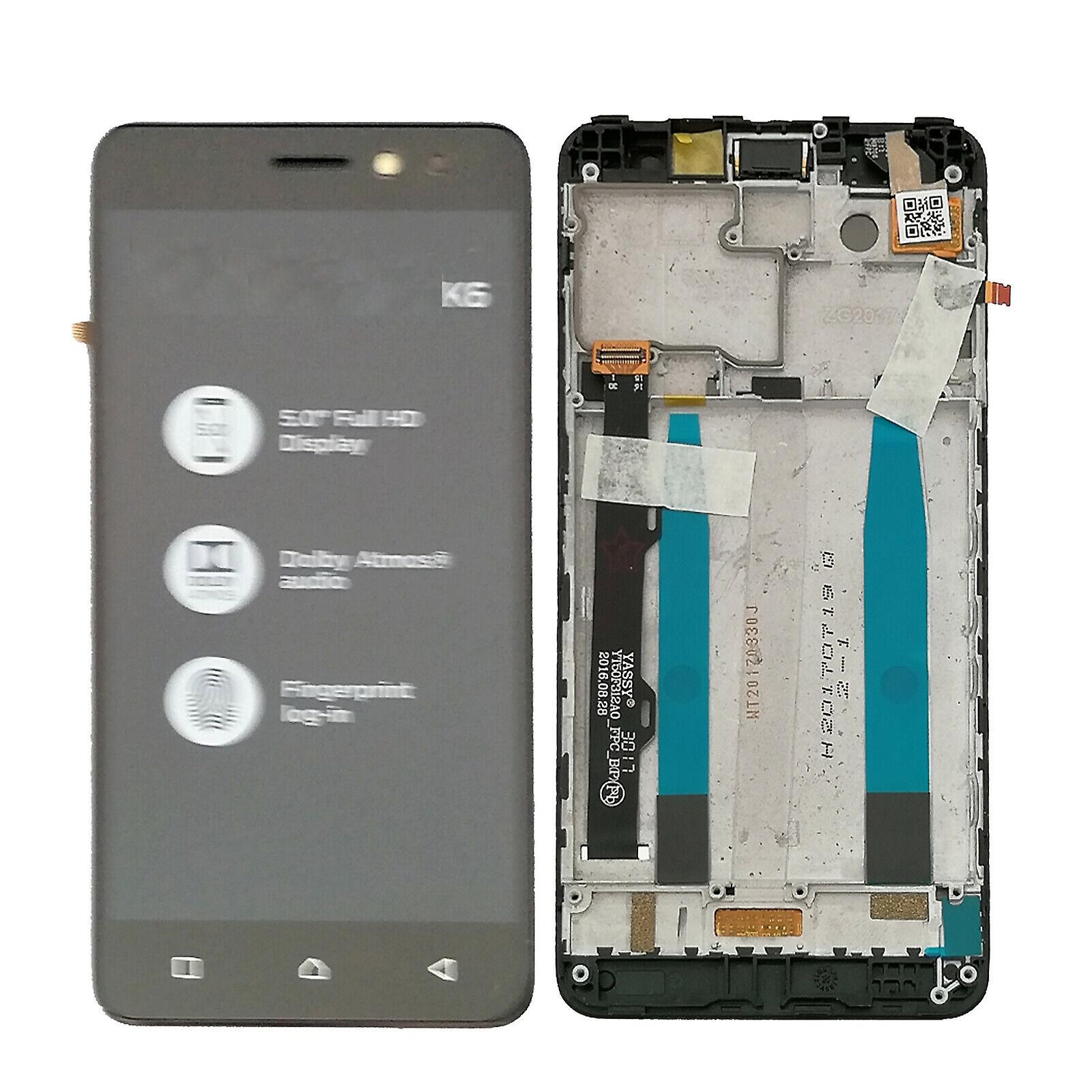 Born Pretty Shyueda 100% Oiginal New With Frame For Lenovo K6 K33a48 K33b36 / K6 Power K33a42 5.0andquot; Lcd Display Touch Screen Digitizer