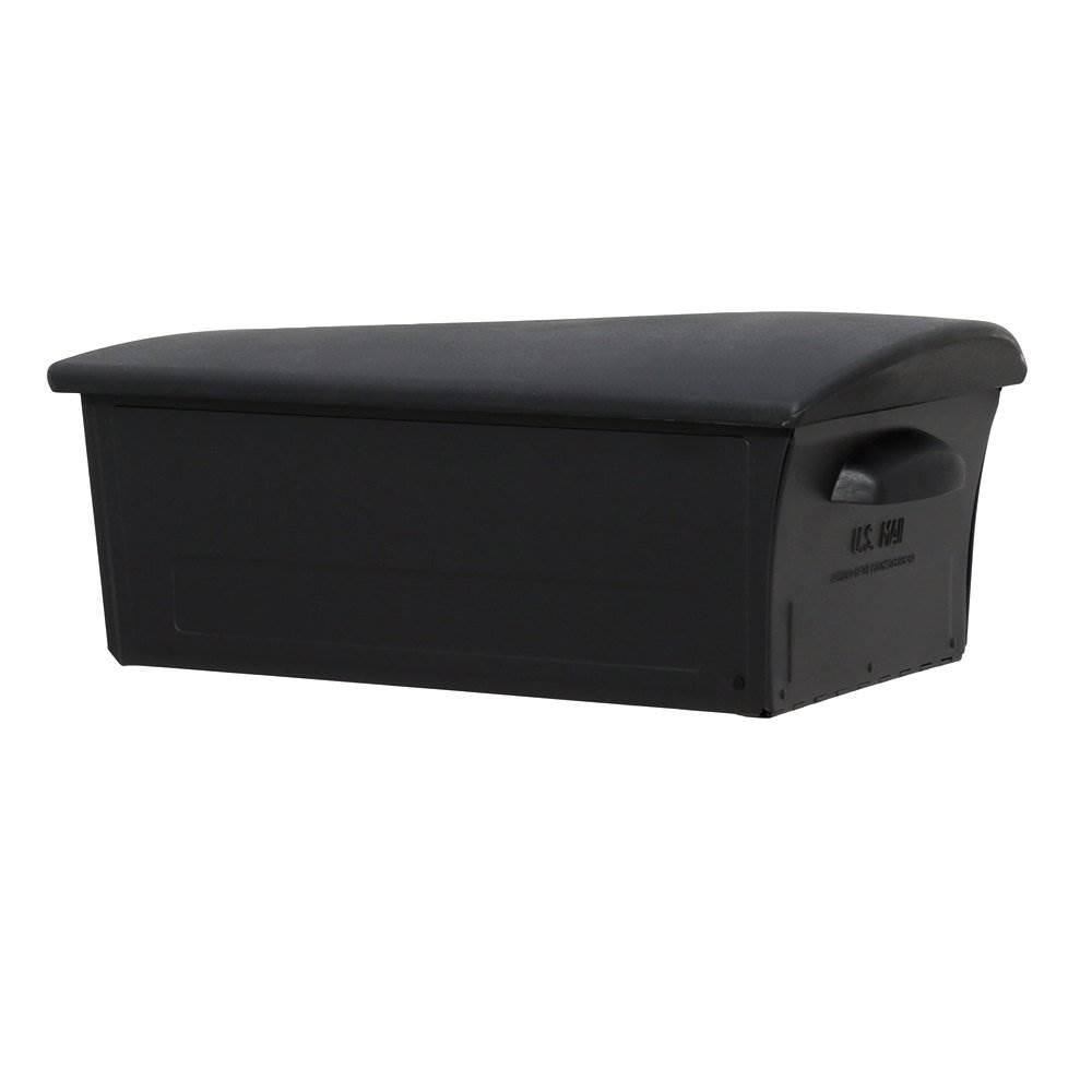 Gibraltar Mailboxes Mailsafe Large， Plastic， Locking， Post Mount Mailbox， Black， RSKB0000