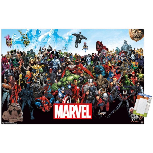 Trends International Marvel Comics The Marvel Lineup Unframed Wall Poster Prints