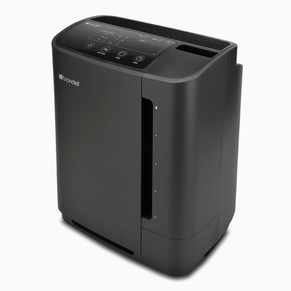 Brondell O2+ Revive TrueHEPA Air Purifier Humidifier in Black PR50-B