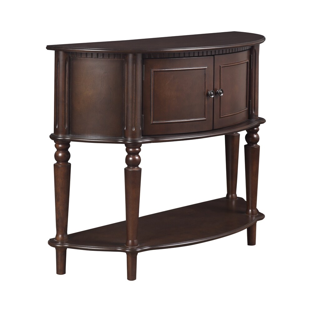 Brown Traditional Entryway Console Table