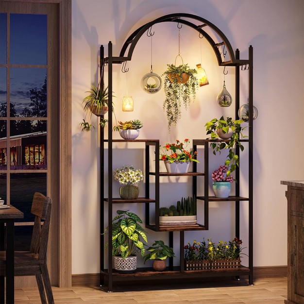 Tribesigns 74 8 x27 x27 Arched Indoor Plant Stand