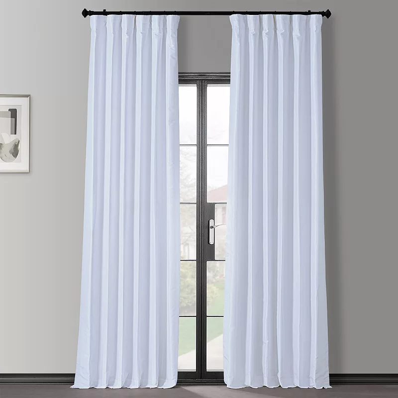 EFF Blackout Vintage Textured Faux Dupioni Window Curtain