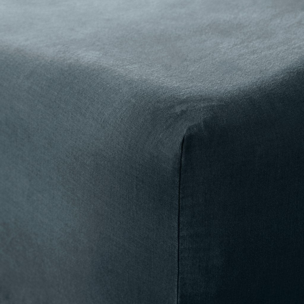 Stonewashed Linen Fitted Sheet