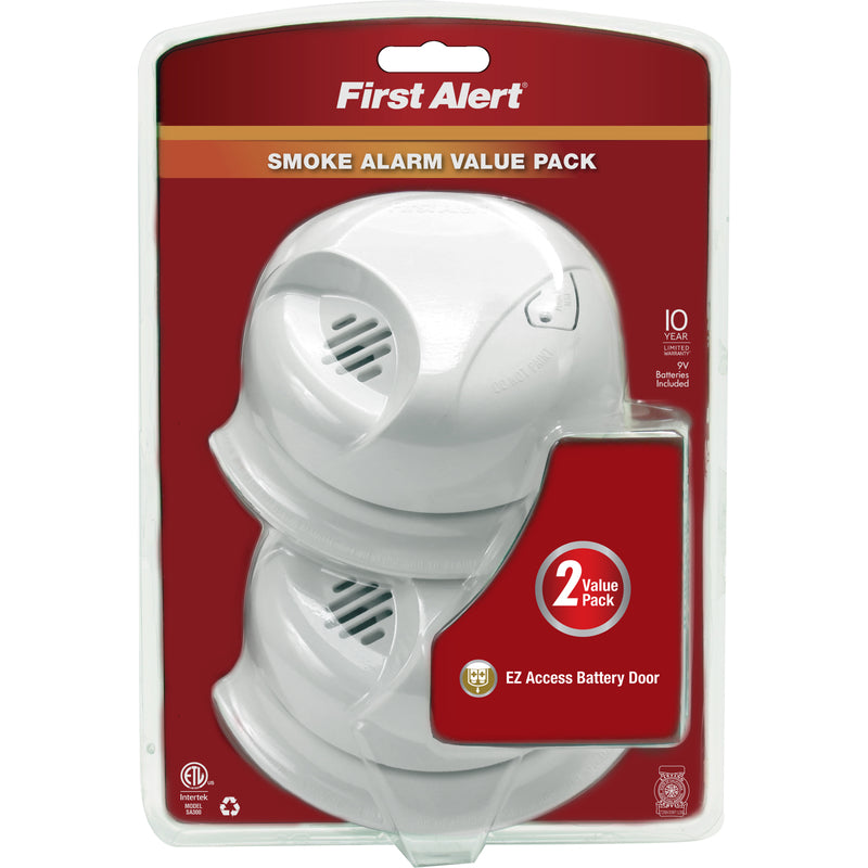 FIRE ALARM 9V 2PK