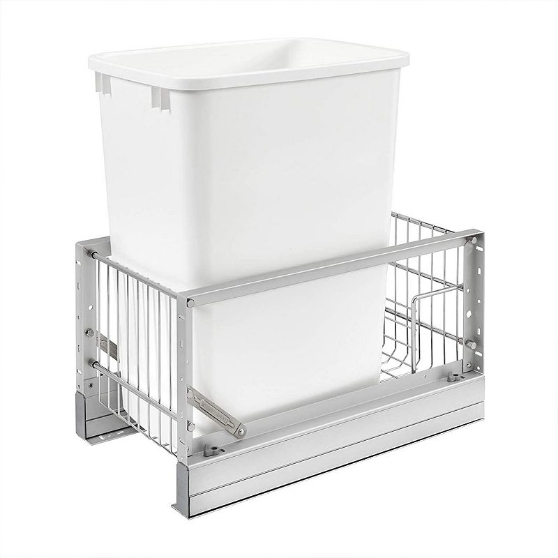 Rev-A-Shelf Pull Out Kitchen Cabinet 35 Qt Trash Can w/Soft Close， 5349-15DM18-1