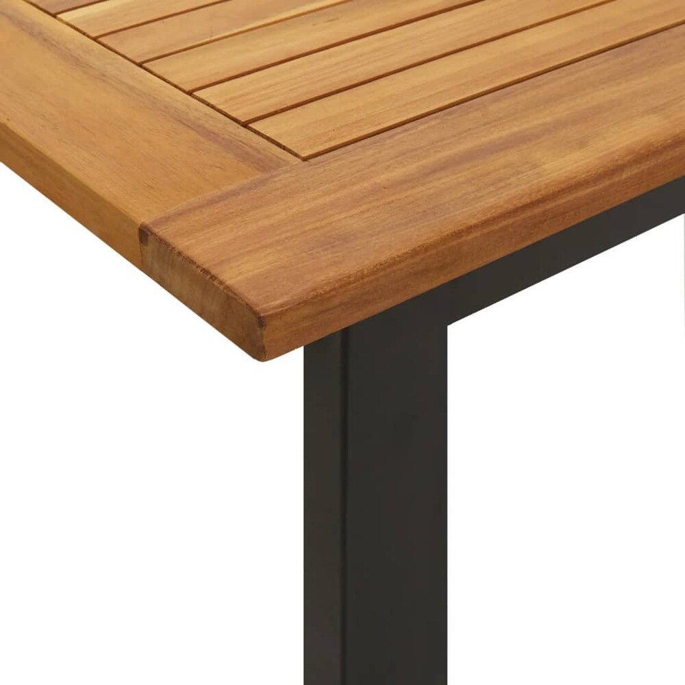 vidaXL Patio Table with U shaped Legs 63\