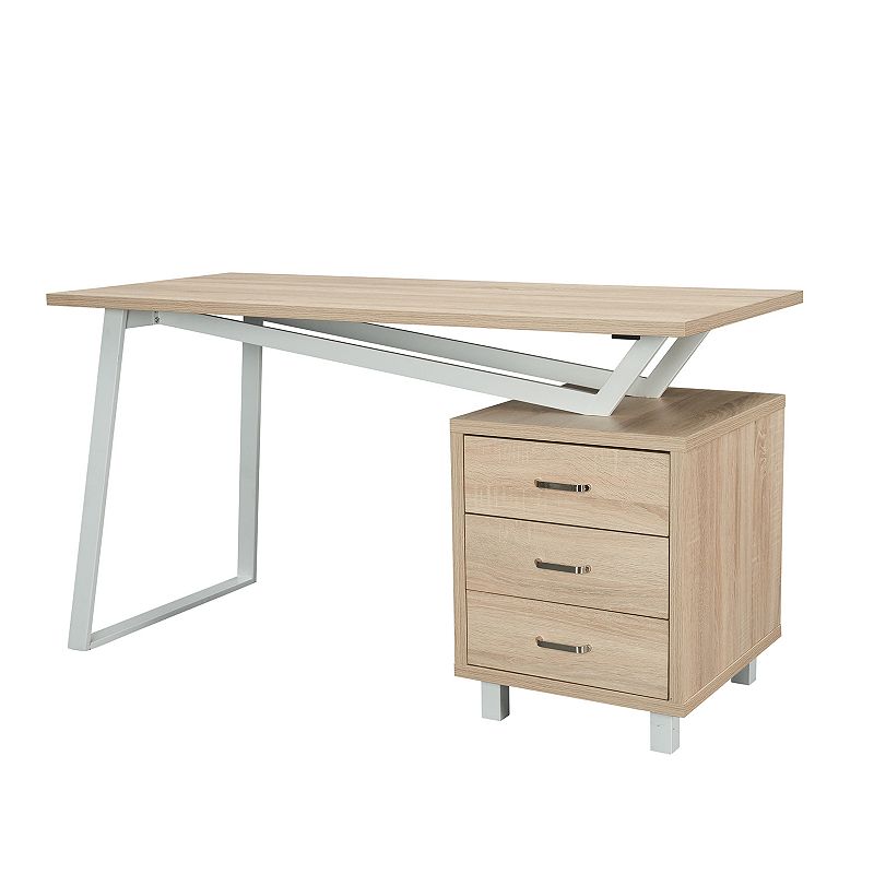 Techni Mobili Modern 3-Drawer Desk