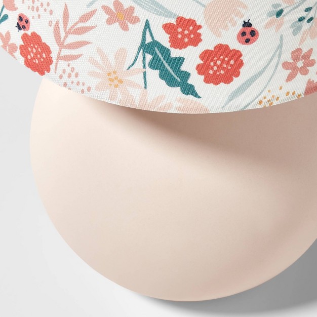 Kids x27 Round Base With Floral Shade Pink