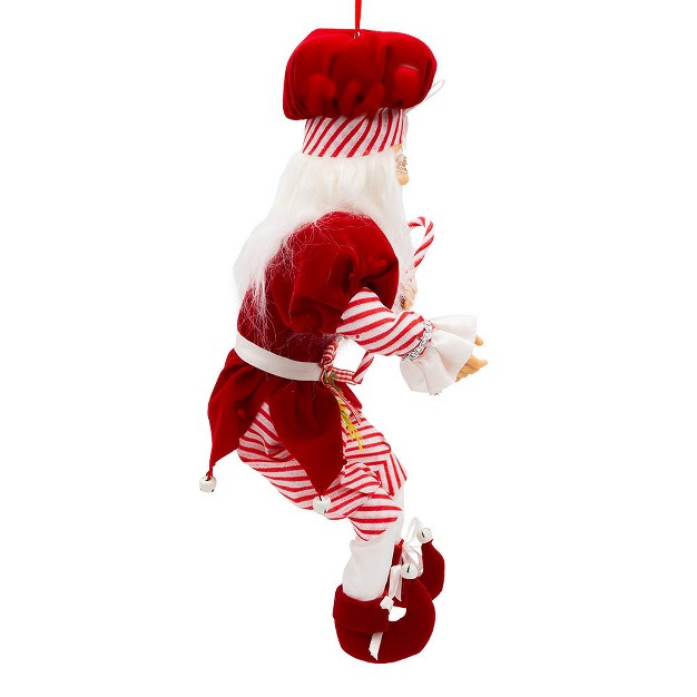 Kurt Adler Kurt Adler 17 inch Kringle Klaus Peppermint Chef Santa