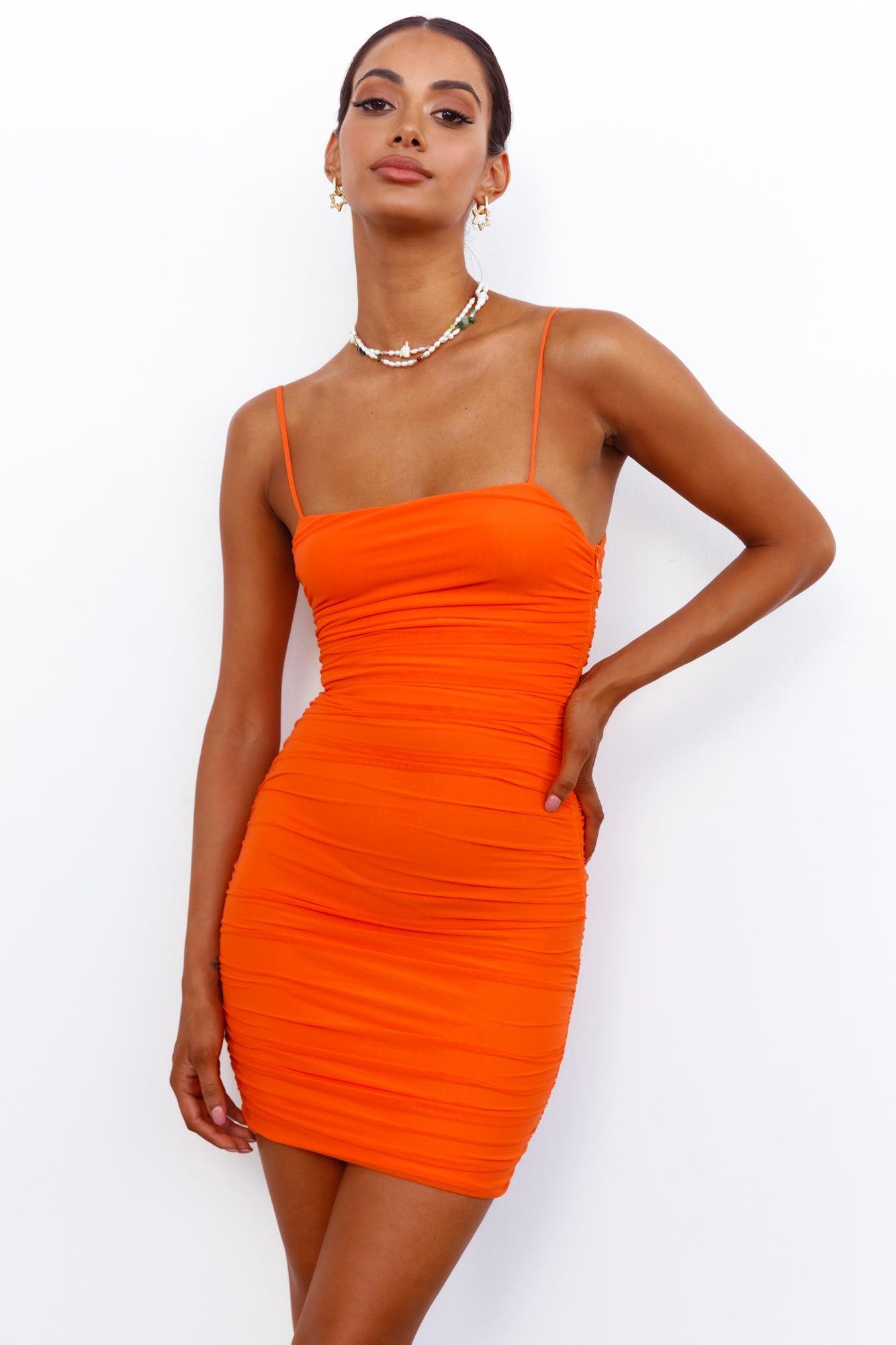 Airy World Dress Orange