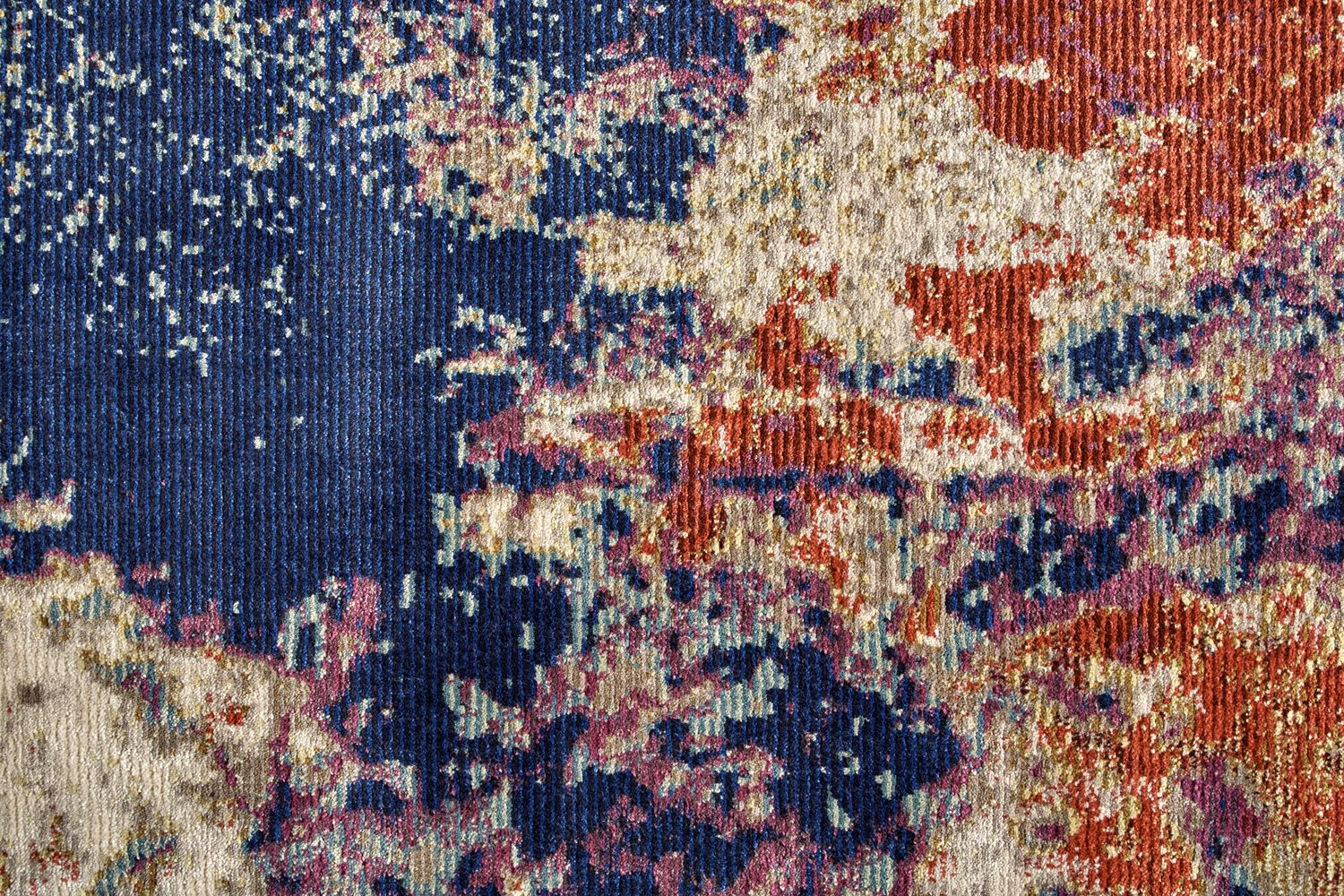 Tessina Blue and Purple Rug by BD Fine