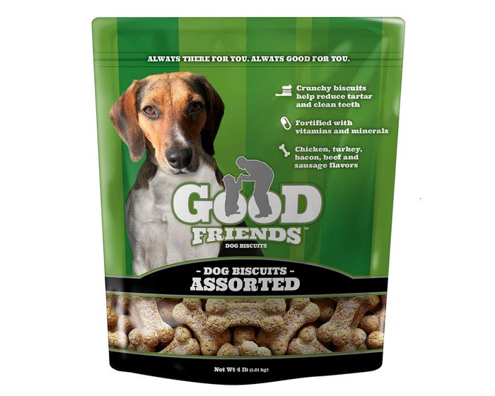 Good Friends Assorted Dog Biscuits， 4 lb. Bag