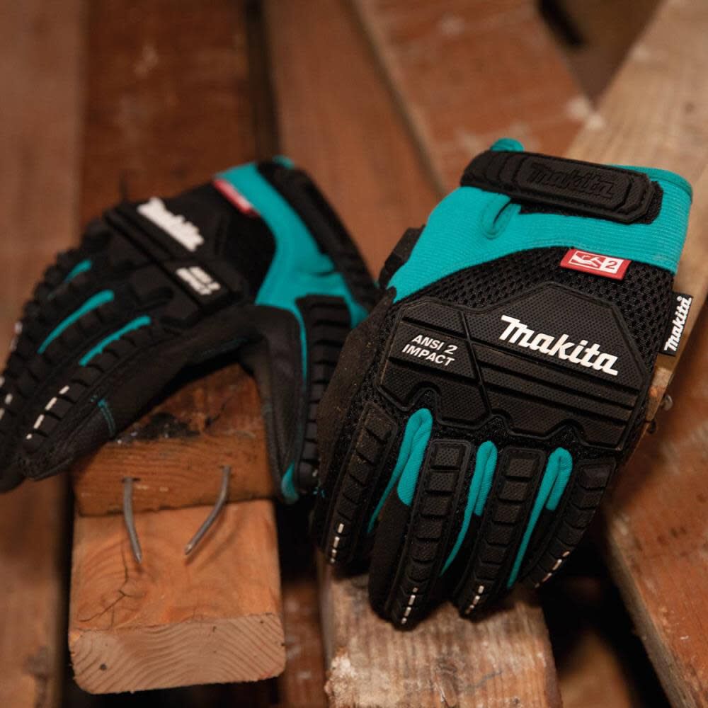 Makita Advanced ANSI 2 Impact Rated Demolition Gloves Medium T-04276 from Makita