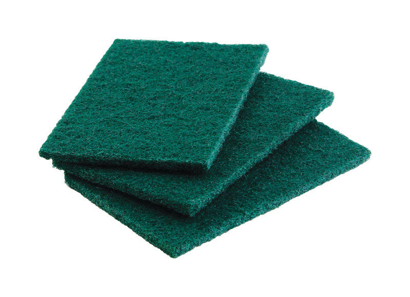 SCOURING PADS GRN 3 PK