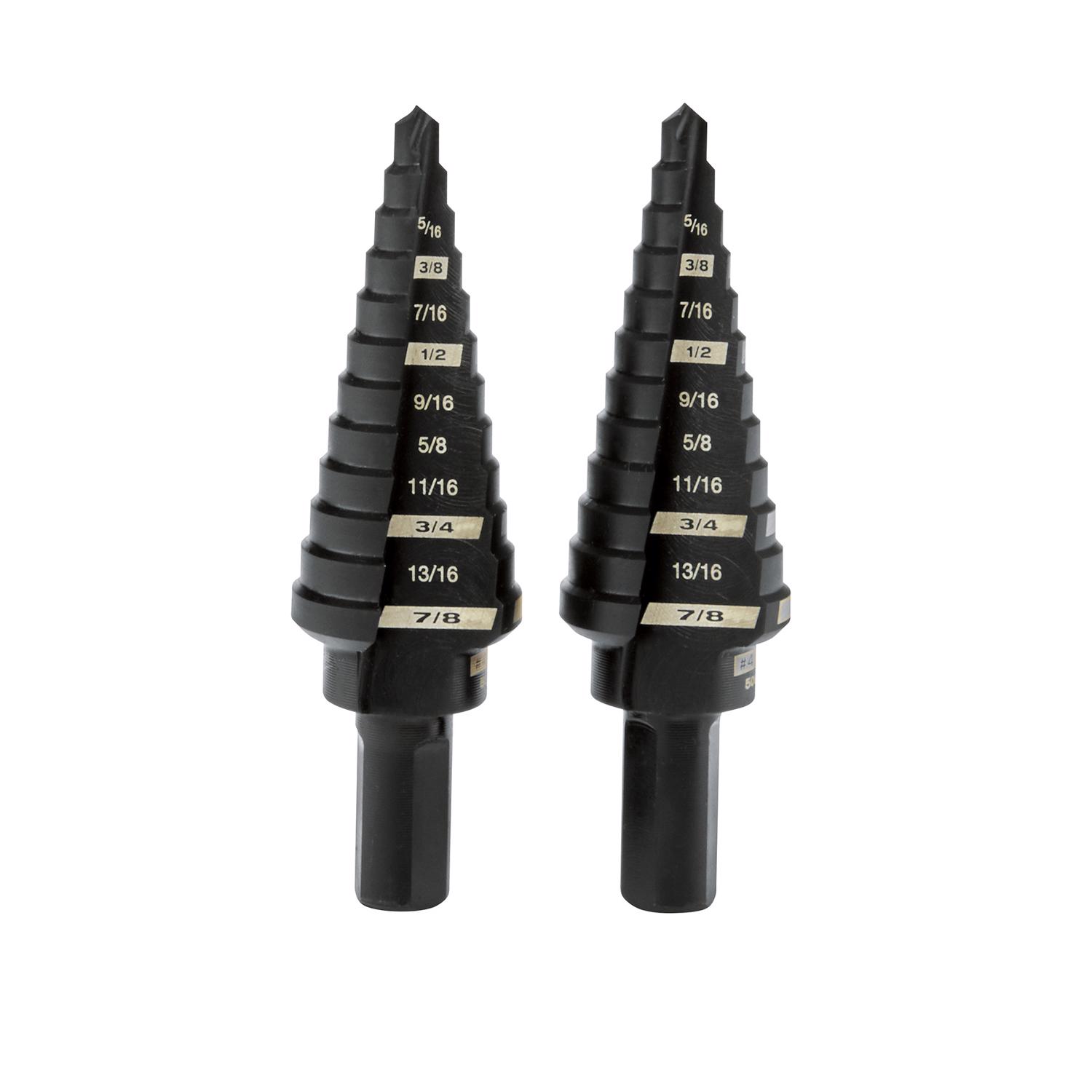 MW No. 4 Black Oxide Step Drill Bit Set 2 pk