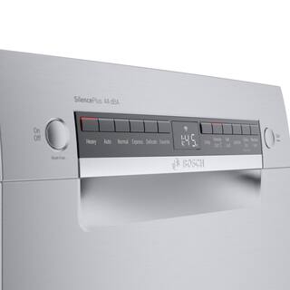 Bosch 800 Series 18 in. ADA Compact Front Control Dishwasher in Stainless Steel with Stainless Steel Tub and 3rd Rack 44dBA SPE68B55UC