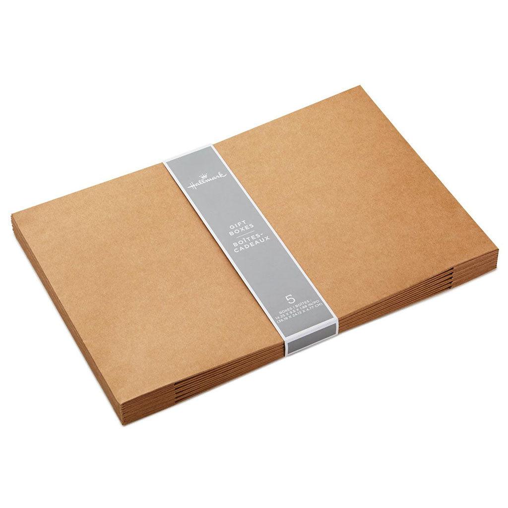 Hallmark  Kraft Paper 5-Pack Shirt Boxes