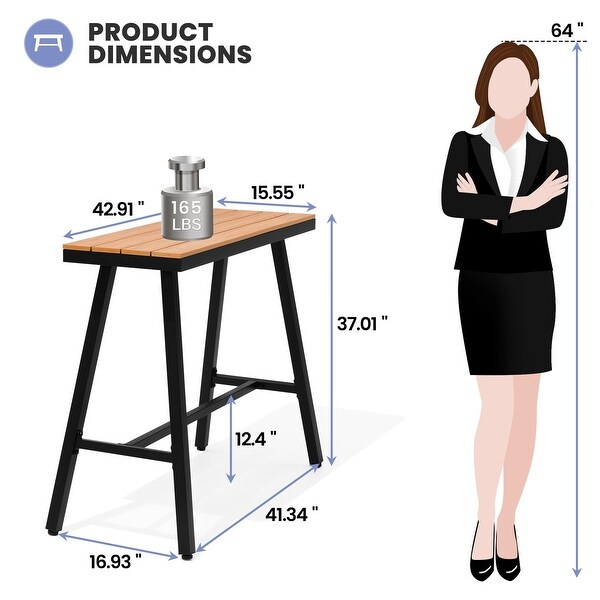 Outdoor Patio Bar Table Bistro Dining Table