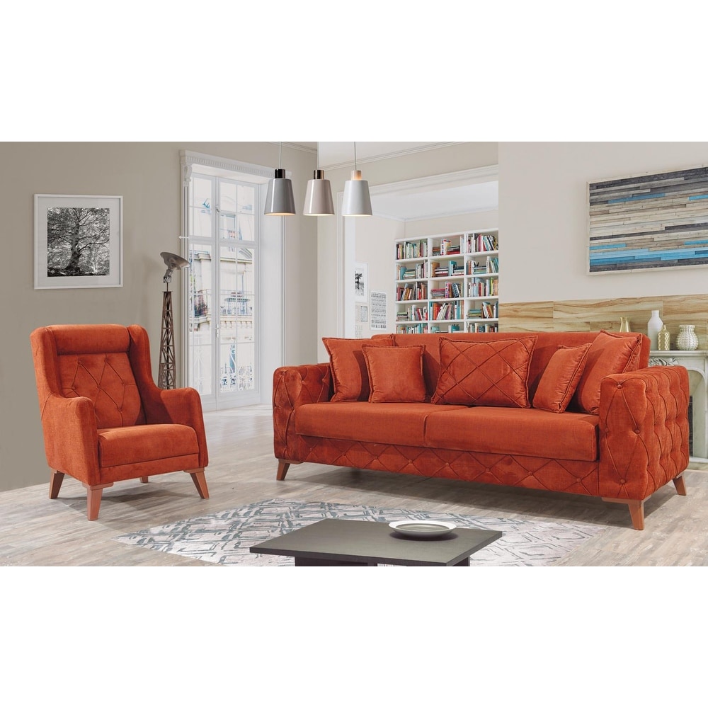 Pery 2 piece Sofa and Chair Living room set