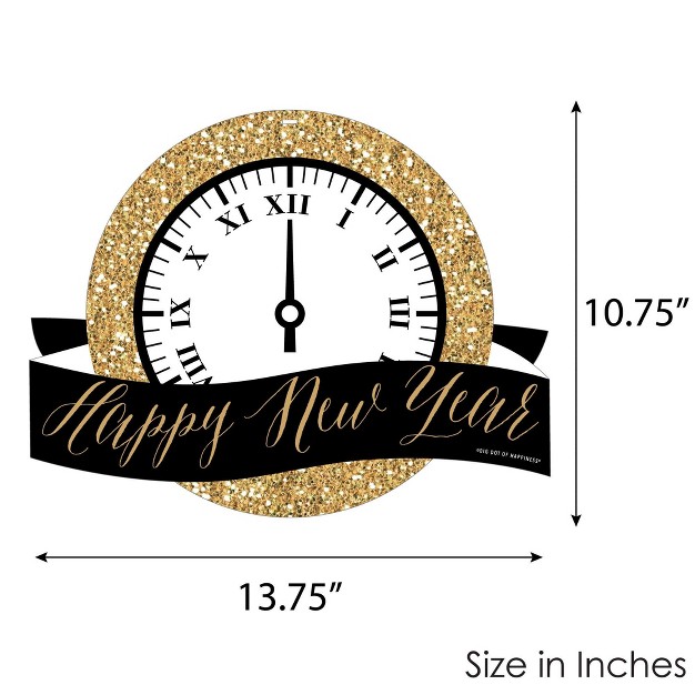 Big Dot Of Happiness New Year x27 s Eve Gold Hanging Porch New Years Eve Party Outdoor Decorations Front Door Decor 1 Piece Sign