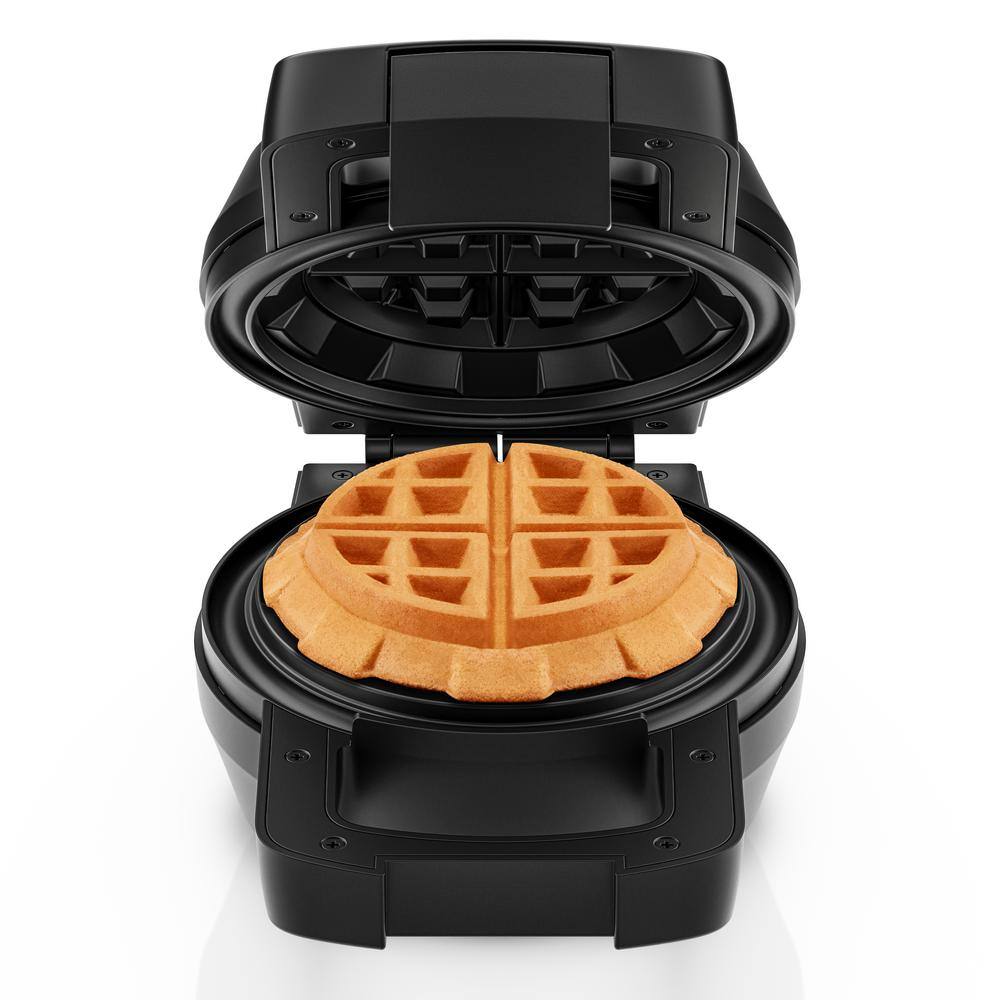 Chefman Belgian Deep Stuffed Waffle Maker Mess-Free Moat 5 in. Dia with Dual-Sided Heating Plates RJ04-S5