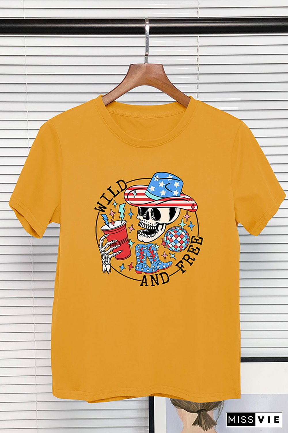 Wild and Free 4th of July Graphic Tee