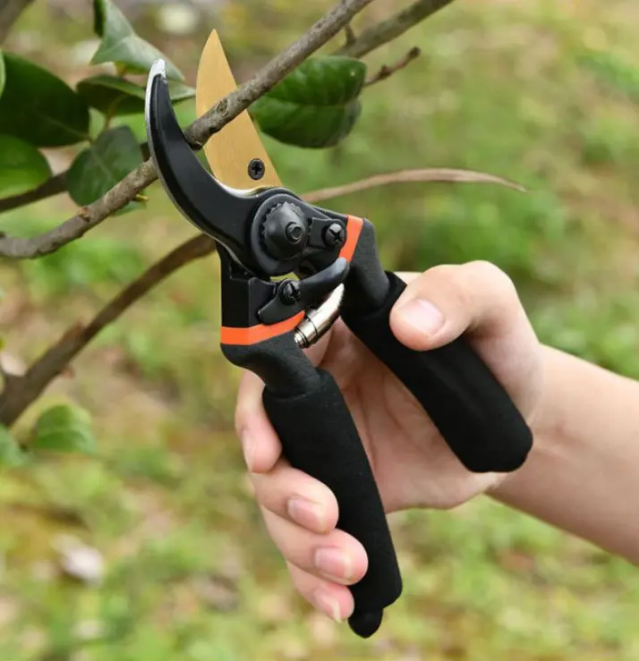 8 Inch Portable Rust Anti Sharp Heavy Duty Thicken Bypass Pruning Shears Hand Pruners Garden Clippers for Garden Flower Tree