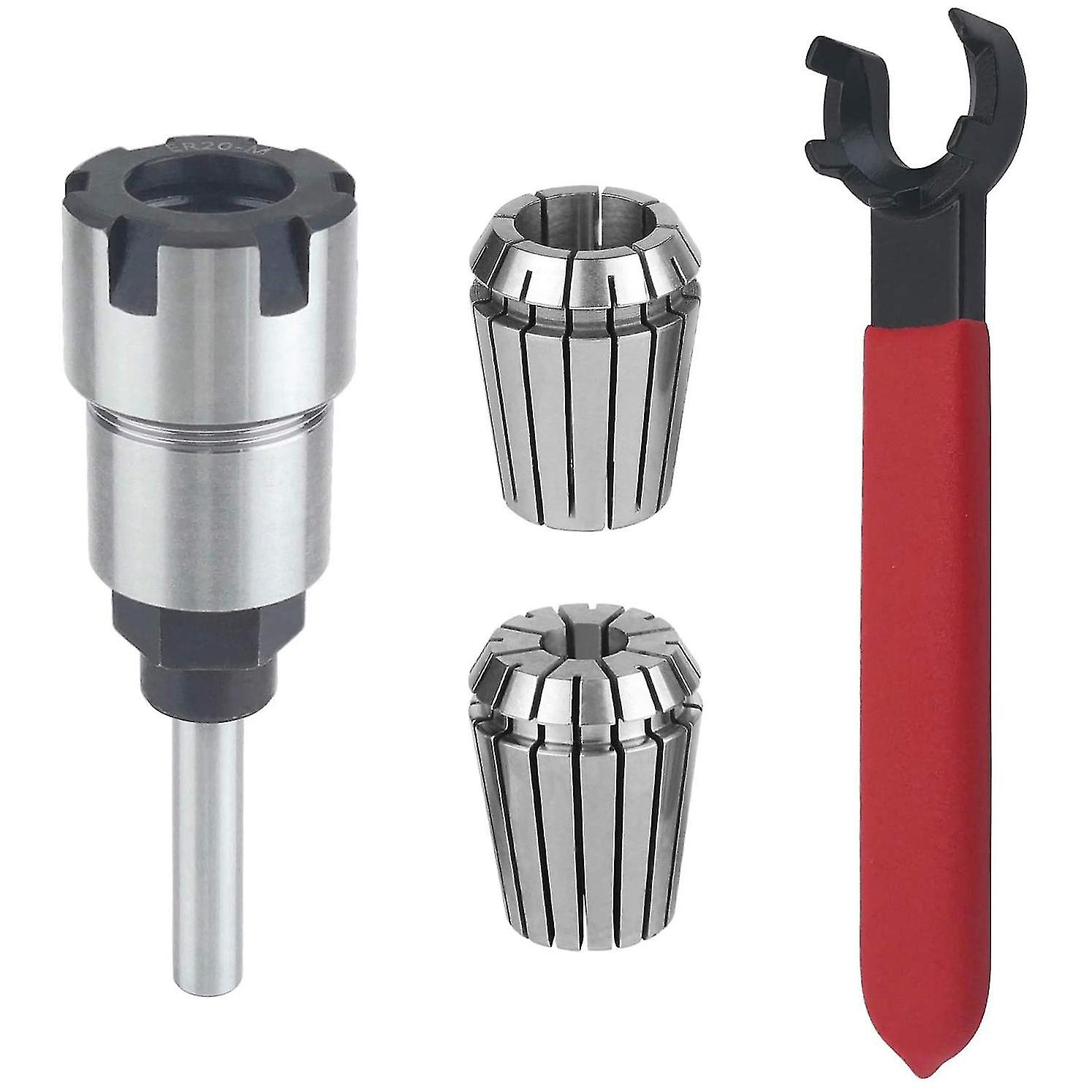 Shank Router Bit Colle Collet Extension Chuck Converter Adapter，convert 1/2，1/4-inch Shank Bit With