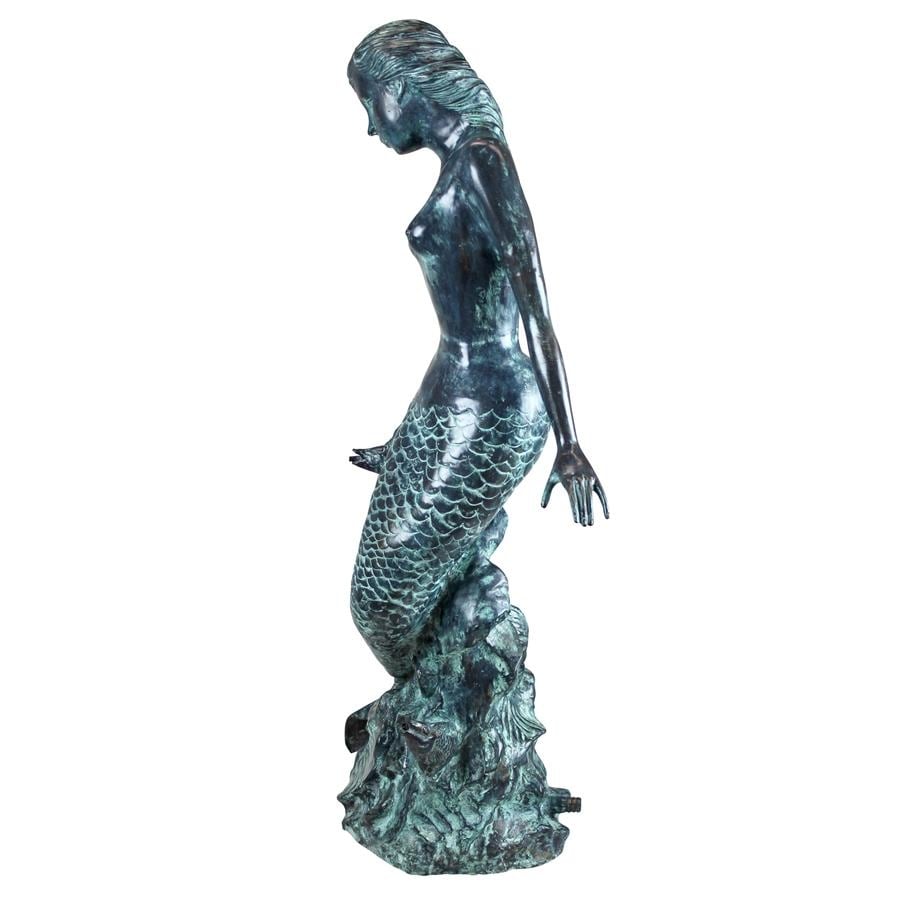 Design Toscano Goddess of the Sea  Mermaid of the Isles Spitting Bronze Garden Statue