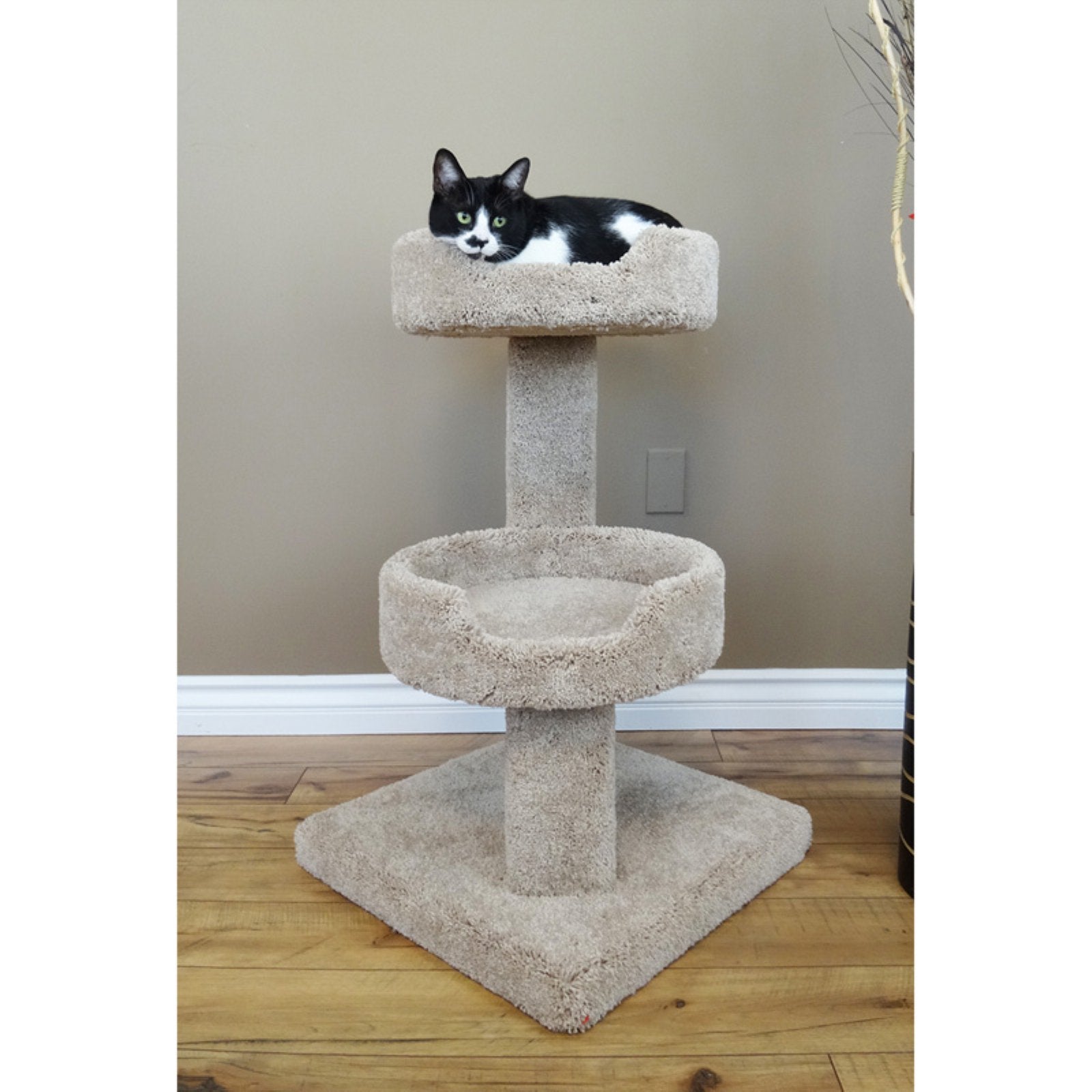 Prestige Cat Trees 32 in. Solid Wood Large Cat Sleeper Tree