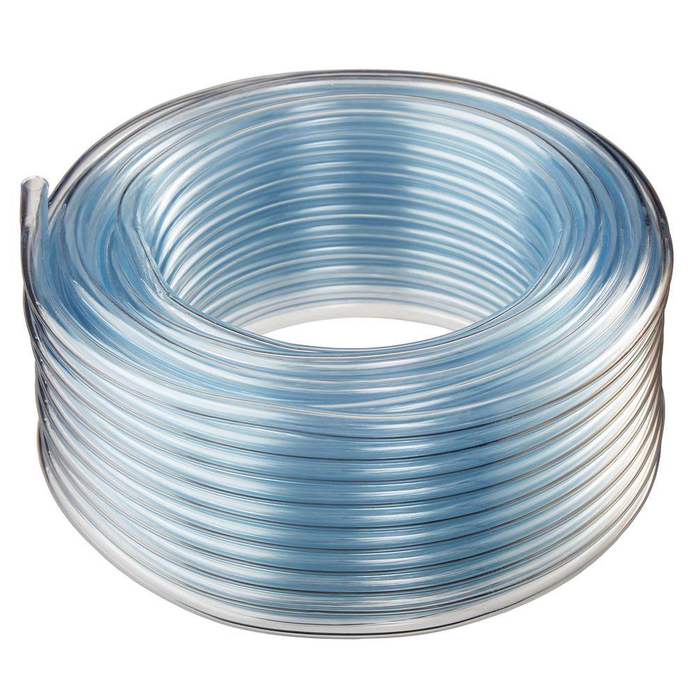 HYDROMAXX 38 in. I.D. x 12 in. O.D. x 100 ft. Crystal Clear Flexible Non-Toxic BPA Free Vinyl Tubing 1403038100