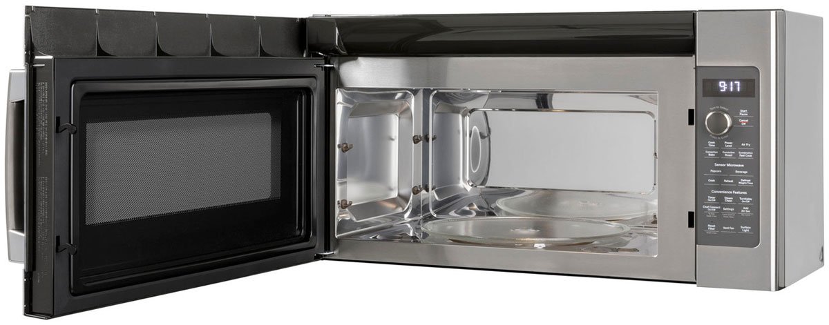 GE Profile 1.7 Cu. Ft. Stainless Steel Over-The-Range Convection Microwave Oven With Air Fry