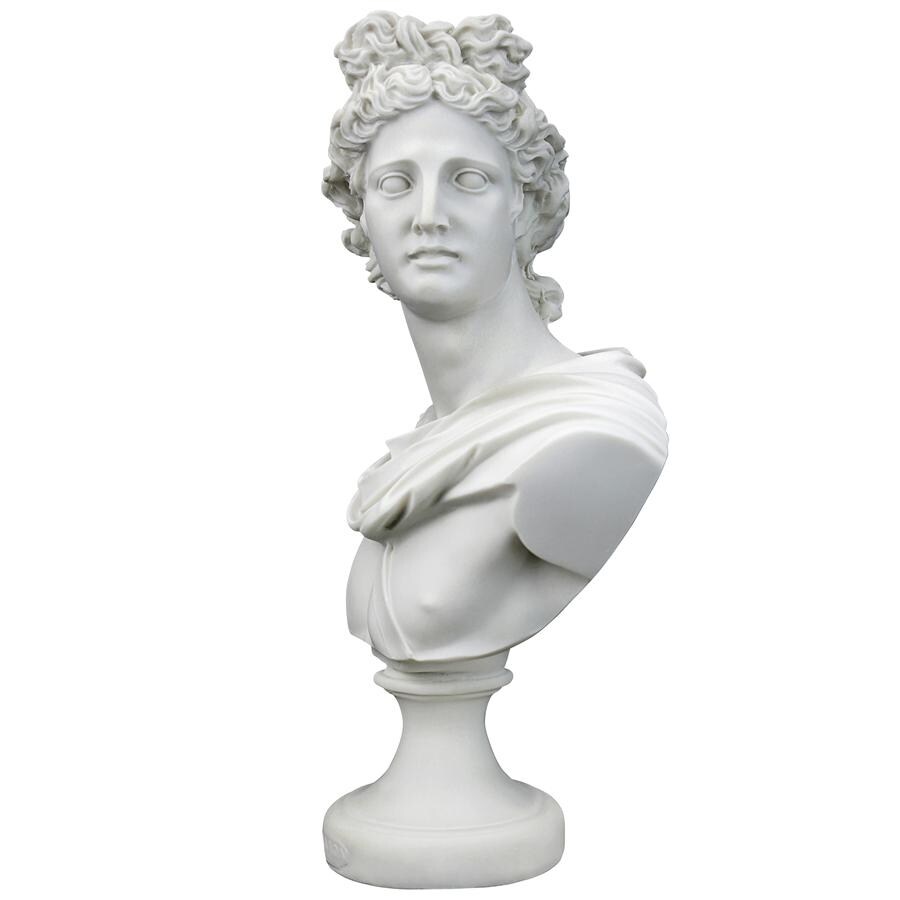 Design Toscano Apollo Belvedere  c. 350 325 BC: Bonded Marble Resin Bust