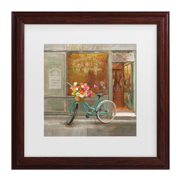 Trademark Fine Art danhui Nai x27 french Flower Shop V2 x27 Matted Framed Art