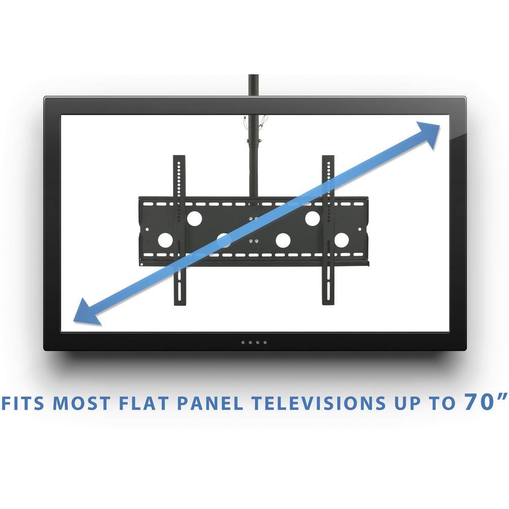 Mount-It 32 in.- 70 in. Full Motion TV Ceiling Mount with 20-Degree Tilt 175 lbs. Load Capacity MI-501B