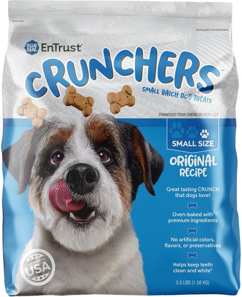 Blue Seal EnTrust Crunchers Original Crunchy Dog Treats， Small， 3.5-lb bag