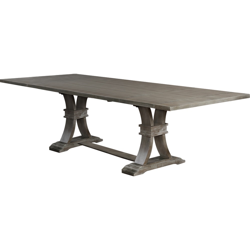 Best Quality Furniture Rustic Grey Extension Dining Table