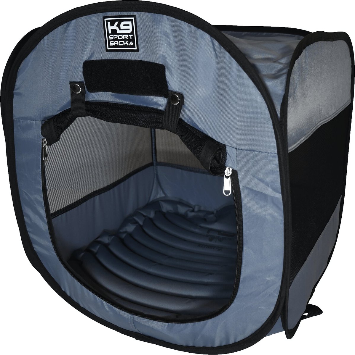 K9 Sport Sack Kennel Pop-Up Dog and Cat Tent， Grey