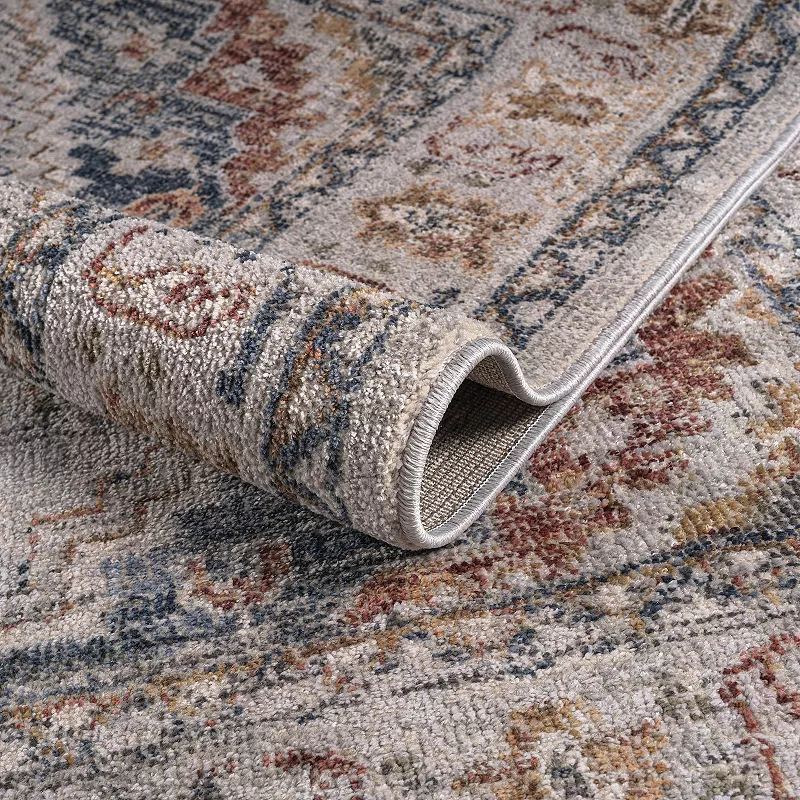 Madison Park Audrey Vintage Medallion Woven Area Rug