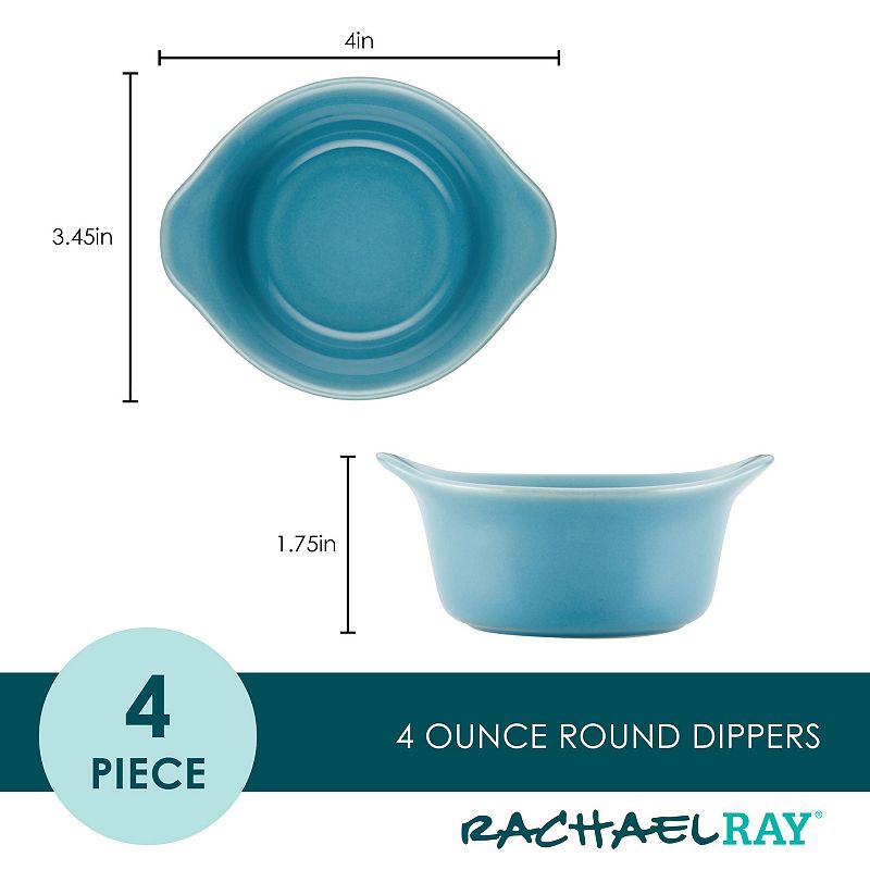 Rachael Ray Ceramics 4-pc. Ramekin Dipper Cup Set