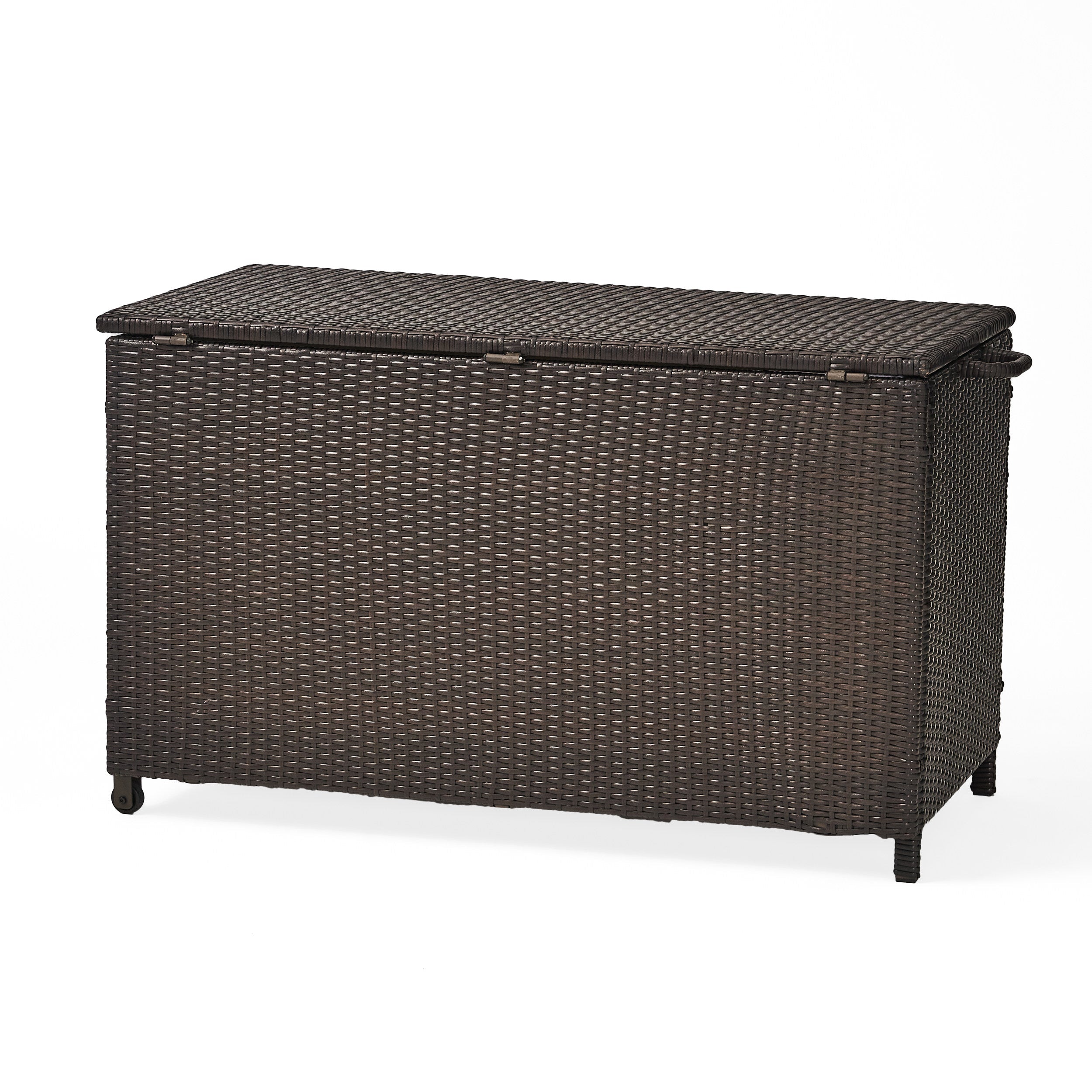 Swisher Outdoor Brown Wicker Deck Box