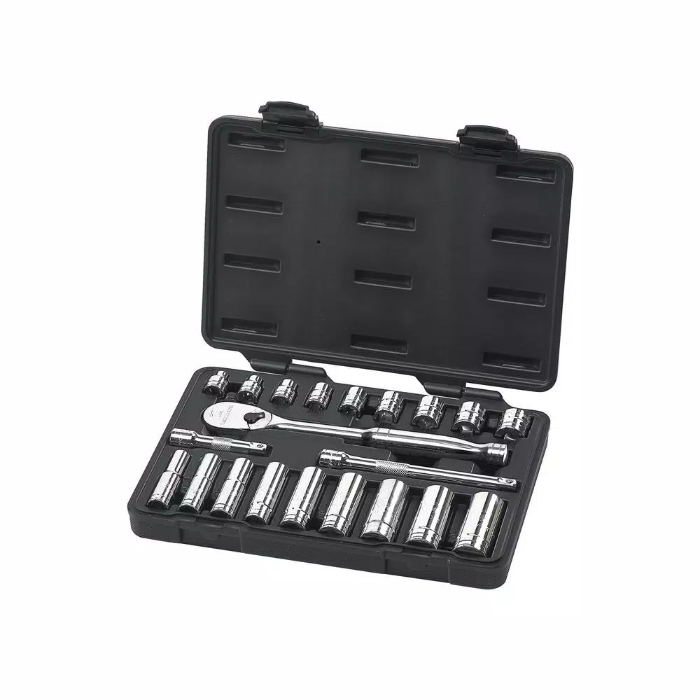 GEARWRENCH 3/8 in. Drive Ratchet and SAE Standard/Deep Socket Set (21-Piece) and#8211; XDC Depot