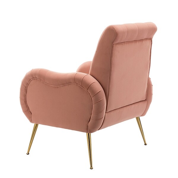 Calymne Modern Upholstered Armchair with Button-tufted Back by HULALA HOME