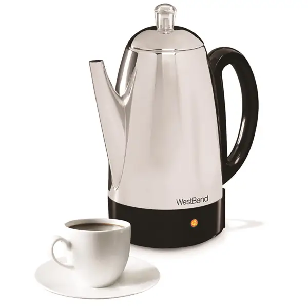 West Bend 12 Cup Stainless Steel Percolator