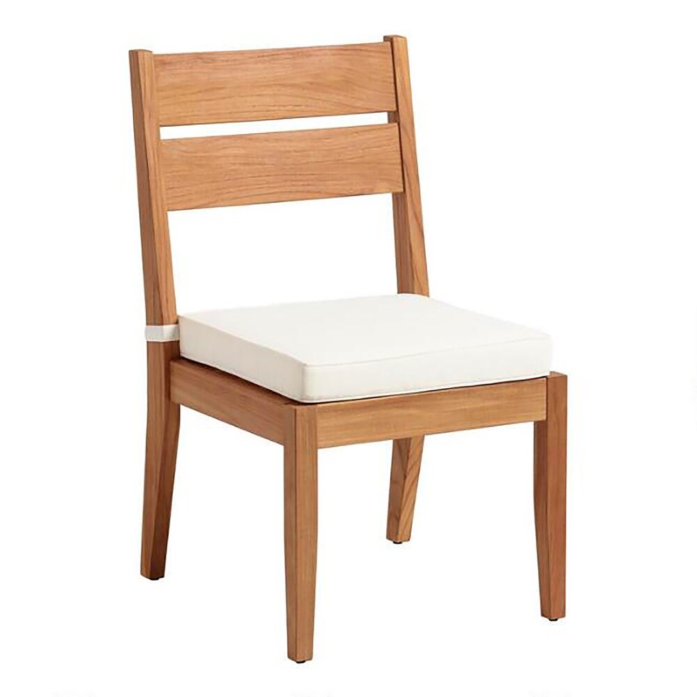 Clermont Outdoor Natural Teak Dining Chair (Set of 2)