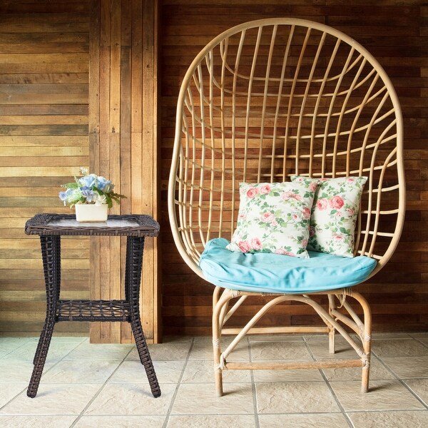 Outdoor Wicker Side Table